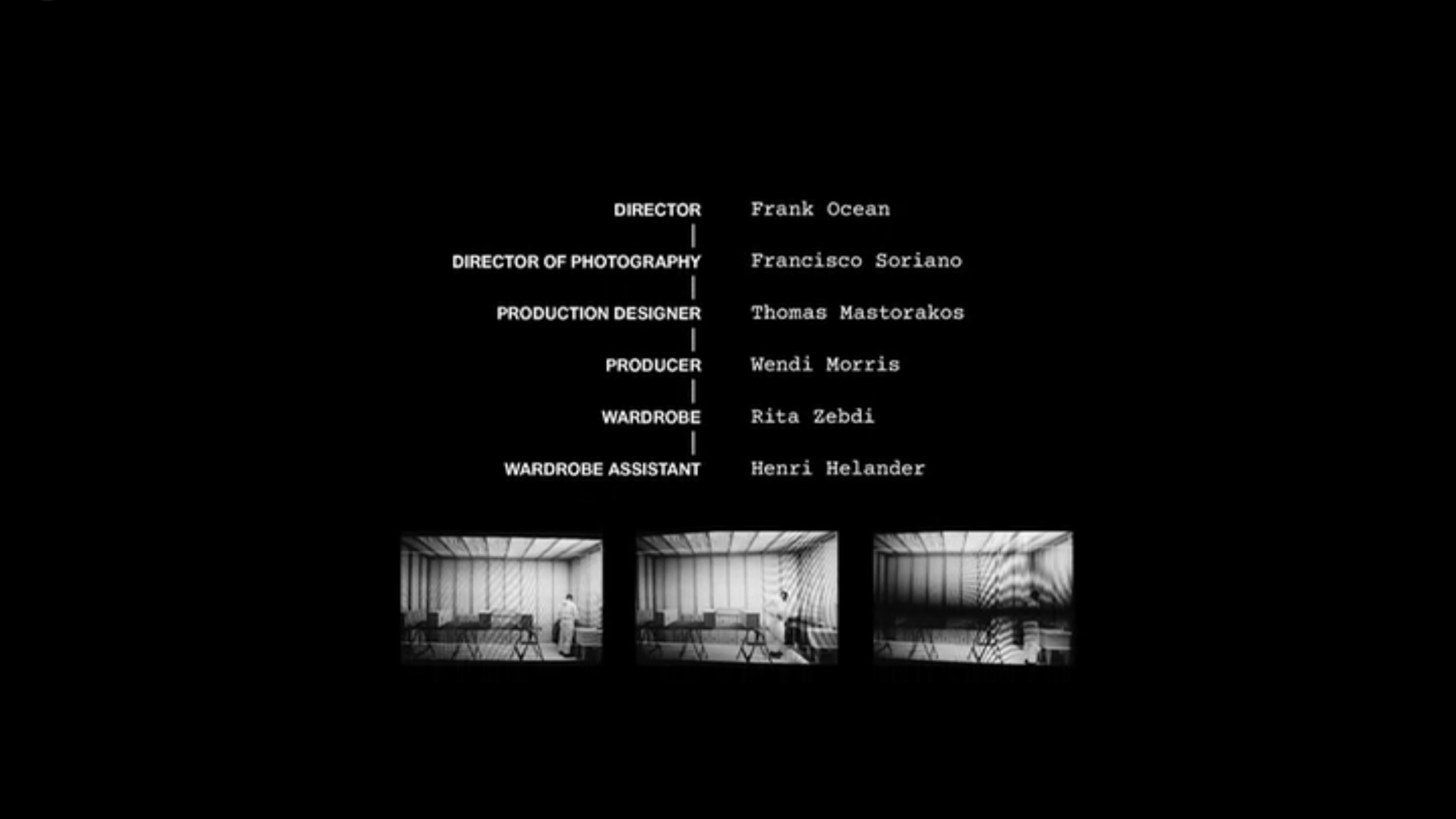 Here Are The Full Credits From Frank Ocean S Endless Vice